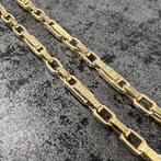 14k gouden ketting monte carlo schakel versace, Sieraden, Tassen en Uiterlijk, Kettingen, Ophalen of Verzenden, Nieuw, Goud