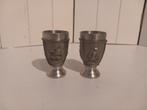Tinnen Bekertjes Malasia Pewter., Ophalen of Verzenden