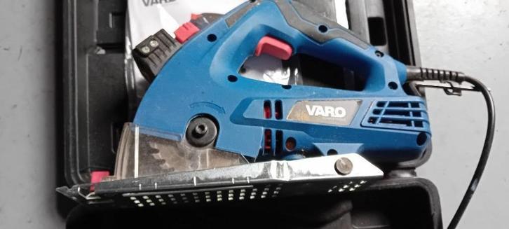 Varo Var10066 mini circelzaag, Doe-het-zelf en Verbouw, Gereedschap | Zaagmachines, Zo goed als nieuw, Cirkelzaag, Minder dan 600 watt