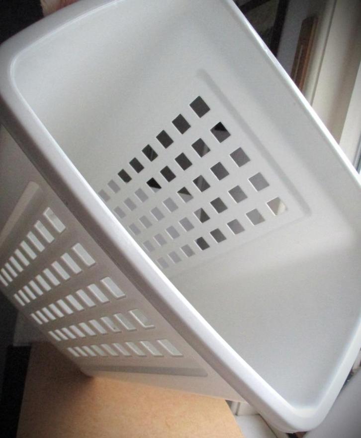 Wasmand wit~ca 55 liter~Curver style~58 cm hoog, Tuin en Terras, Droogmolens en Wasrekken, Gebruikt, Overige typen, Ophalen