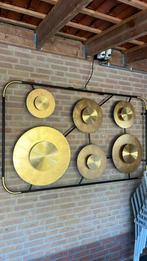 Kare wandlamp disc, Huis en Inrichting, Lampen | Hanglampen, Ophalen, Gebruikt, Metaal, 75 cm of meer