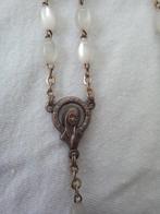 Vintage rozenkrans Italy wit glans, Ophalen of Verzenden