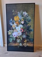 Bloemen schilderij op Canvas, Huis en Inrichting, Ophalen, Zo goed als nieuw, Schilderij