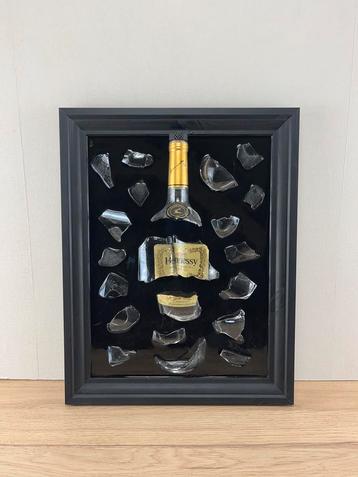 Unieke Bottle Art - Hennesy - 30x40 cm