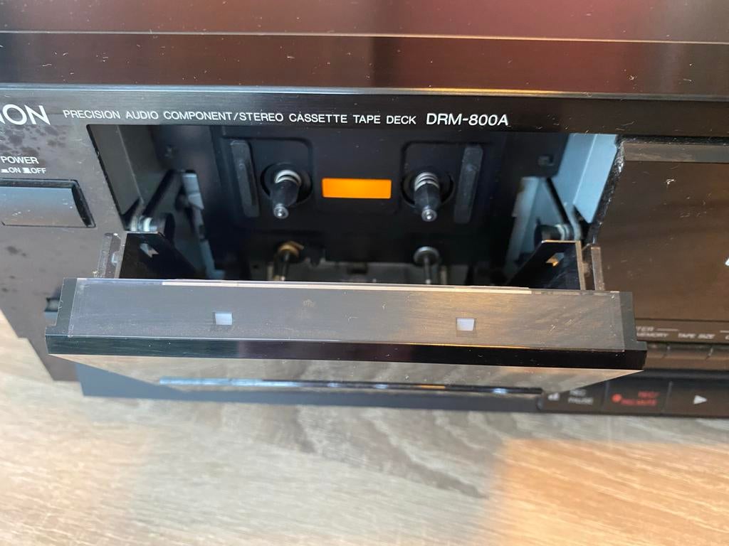 Denon DRM-800A Cassettedeck - Amorphous Head, Audio, Tv en Foto, Cassettedecks, Ophalen, Enkel, Denon, Tape counter