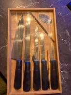 Messen set sheffield, Huis en Inrichting, Ophalen of Verzenden, Zo goed als nieuw, Rvs of Chroom, Vaatwasserbestendig