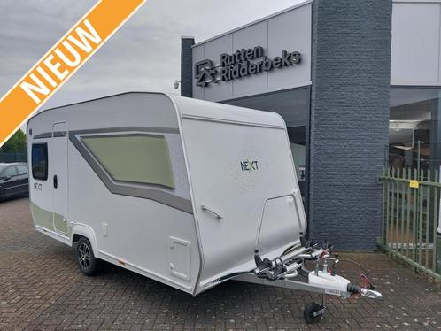 NEXT 380 NIEUW, Caravans en Kamperen, Caravans, Bedrijf, tot en met 3, Standaardzit, Overige merken, Overige, 4 tot 5 meter, Fietsenrek
