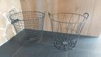 2x Mand metaal - 45 cm hoog - 45 cm diameter, Ophalen, Overige materialen, Mand, Rond