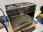 Smeg 5 pits gasfornuis met oven 90cm breed, Ophalen, 60 cm of meer, Zo goed als nieuw, Gas
