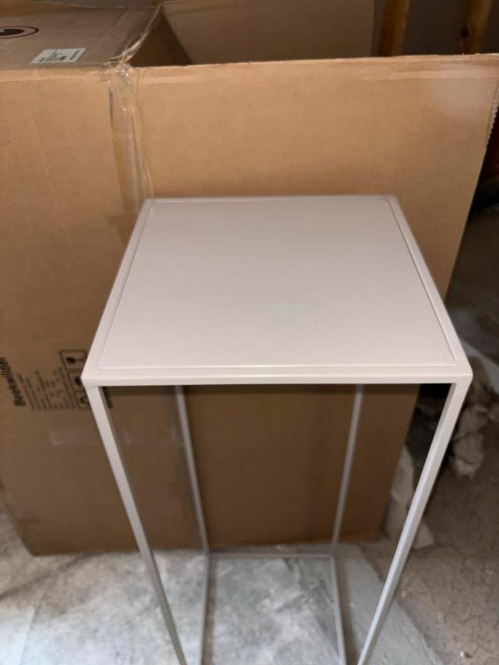 Beekwilder Quadro Zuil - Beige - 35x35x105cm, Huis en Inrichting, Woonaccessoires | Zuilen en Pilaren, Nieuw, Ophalen of Verzenden