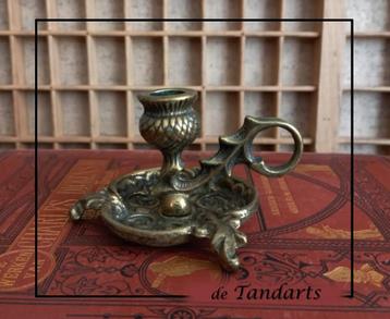 Schotse Distel Kandelaar - blakertje, koper – 10,5 cm lang  beschikbaar voor biedingen