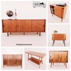 Vintage dressoirs, retro platenkasten, 1960's Deens design, Huis en Inrichting, Teakhout, Mid-century Deens design, ., Zo goed als nieuw
