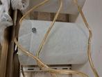 Hanglamp met 3 melk witte kapjes, Ophalen, Gebruikt, Glas, Minder dan 50 cm