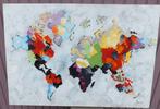 Abstract schilderij "Wereld"120 cm x 80 cm, gesigneerd, Ophalen