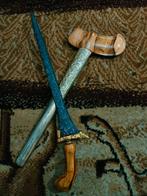 Antieke Kris Brojol Pamor Melati Rinonce Kinatah Goud SVC06, Verzenden