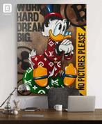 60x80cm handgeschilderd scrooge mcduck bitcoin crypto, Antiek en Kunst, Kunst | Schilderijen | Modern, Ophalen of Verzenden