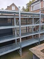 Stelling kasten legbordstelling metalsistem 3,6 meter, Ophalen, Zo goed als nieuw