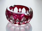 vintage kristallen ruby  asbak Val Saint Lambert, Ophalen
