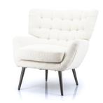 Fauteuil Teddy stof Groen - wit - Antraciet Nu 30% Korting !