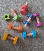 Tickit houten speelgoed gekleurde bouten, Ophalen of Verzenden, Zo goed als nieuw