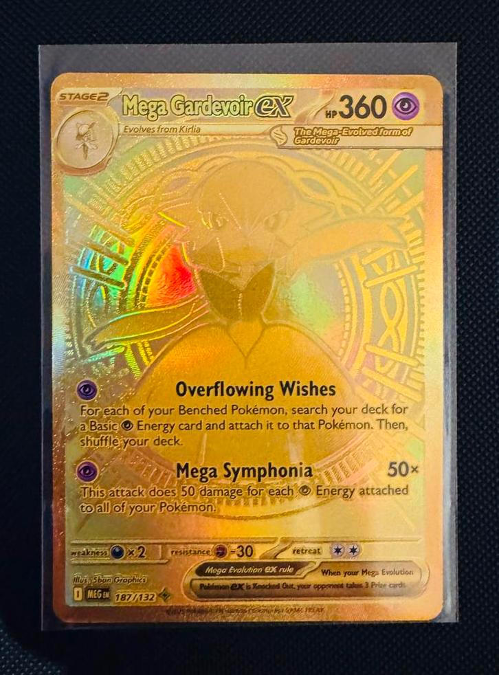 Pokémon Mega Gardevoir EX #187 Mega Evolutions, Hobby en Vrije tijd, Verzamelkaartspellen | Pokémon, Zo goed als nieuw, Ophalen of Verzenden