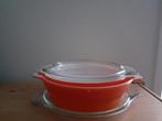 Vintage oranje dekschalen J A J England *eureka*, Ophalen of Verzenden, Huis en Inrichting