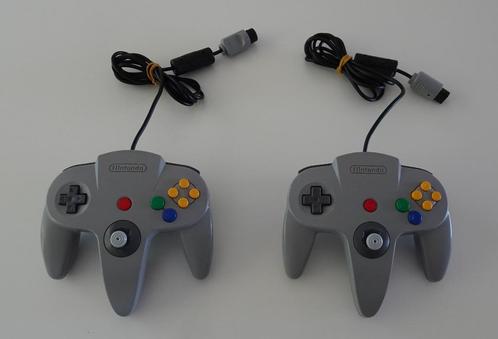 2 Nintendo 64 Controllers, Spelcomputers en Games, Games | Nintendo 64, Zo goed als nieuw, Ophalen