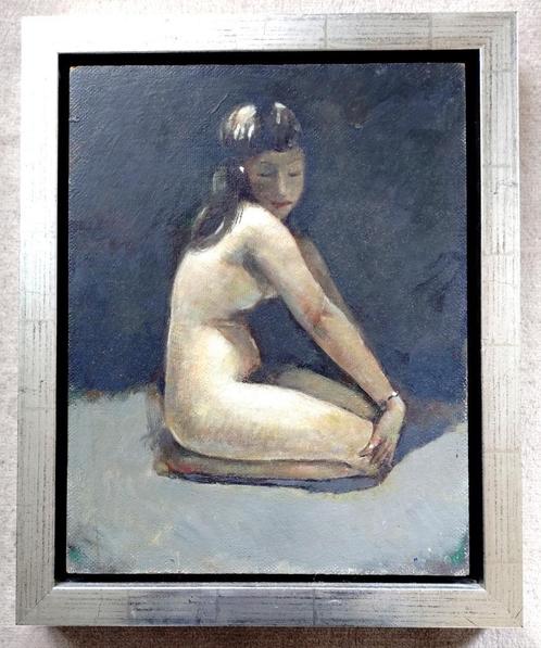 ====Cornelis Kloos 1895-1976 == zittend vrouwelijk naakt====, Antiek en Kunst, Kunst | Schilderijen | Klassiek, Ophalen of Verzenden