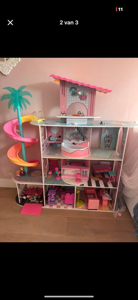 Lol poppenhuis, Kinderen en Baby's, Speelgoed | Poppenhuizen, Zo goed als nieuw, Poppenhuis, Ophalen