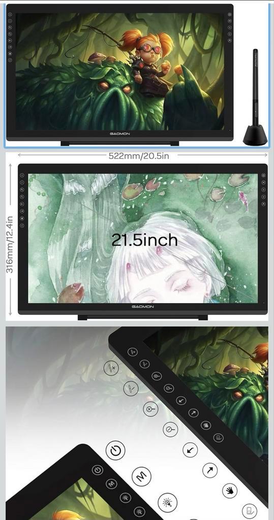 Koopje GAOMON PD2200 Grafische tekentablet - 22 inch, Computers en Software, Tekentablets, Nieuw, Ophalen of Verzenden