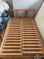 Houten Bedframe - Sultan Luroy Lattenbodem, Huis en Inrichting, Ophalen, Gebruikt, Bruin, 140 cm
