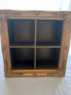 Klein Vitrinekastje met Gouden Frame, Ophalen of Verzenden, Gebruikt