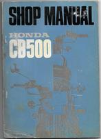 Honda CB500 shop manual (4001z), Motoren, Handleidingen en Instructieboekjes, Honda