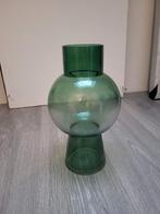 Groene Vaas, Ophalen of Verzenden, Minder dan 50 cm, Groen, Glas