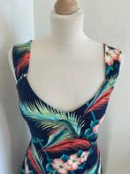 King Louie maat L tropisch zomer jurkje, Kleding | Dames, Jurken, Blauw, Maat 42/44 (L), Ophalen of Verzenden, Zo goed als nieuw
