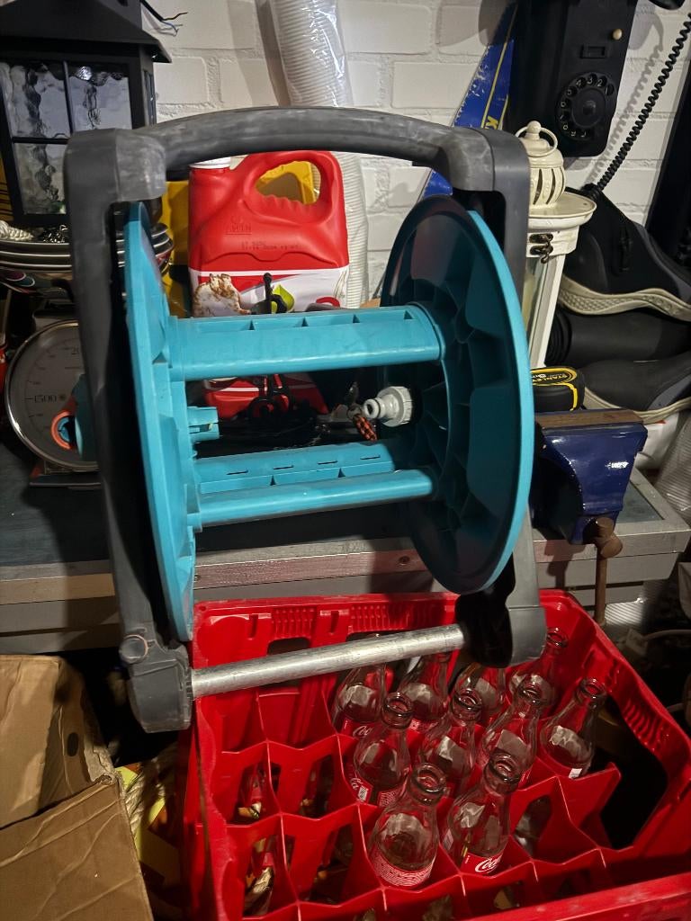 Gardena slangenhaspel., Tuin en Terras, Tuinslangen, Ophalen of Verzenden, Gebruikt, Tuinslang