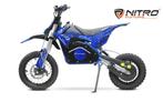crossmotor Elektrische minicrosser 1200W 48V Blauw, Fietsen en Brommers, Minibikes, Midibikes en Pitbikes, Ophalen, Zo goed als nieuw