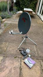 Triax satelliet schotel met decoder Amiko HD8265+, Audio, Tv en Foto, Schotelantennes, Ophalen of Verzenden, Gebruikt