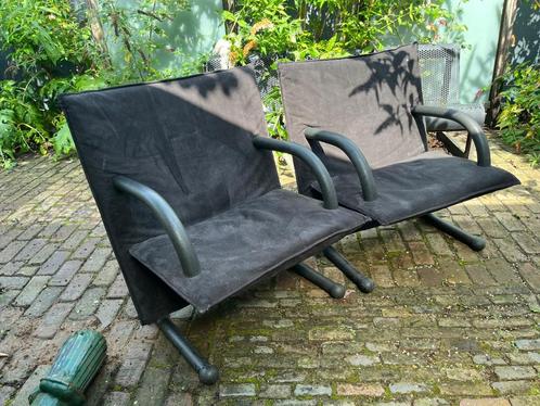 Arflex T Line Burkhardt Vogther fauteuils, Huis en Inrichting, Fauteuils, Gebruikt, Kunststof, Metaal, Overige materialen, 50 tot 75 cm