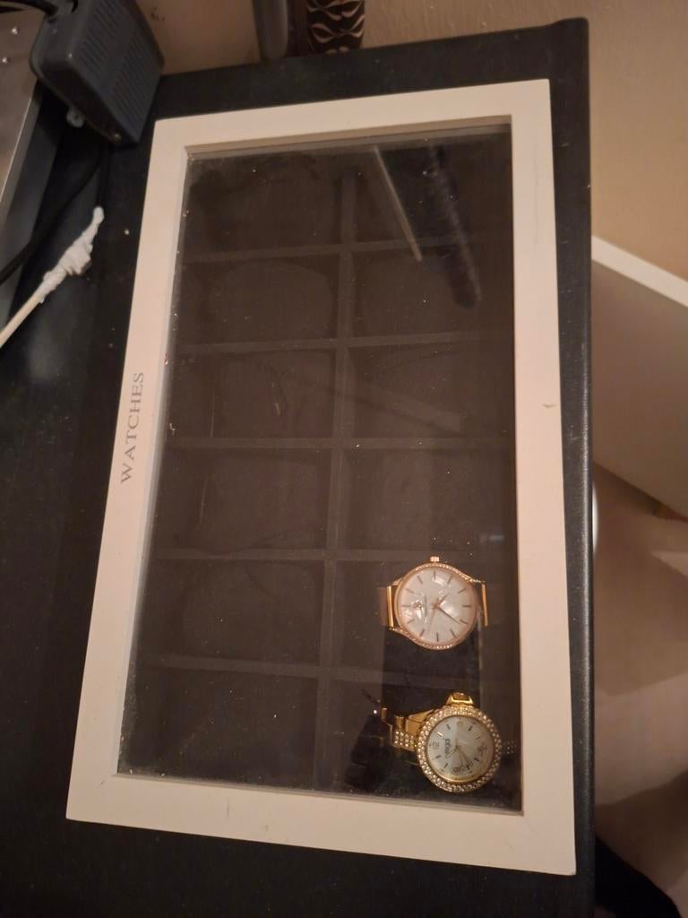 Horloge box 12 vakken, Sieraden, Tassen en Uiterlijk, Horloges | Heren, Ophalen of Verzenden, Zo goed als nieuw, Overige merken