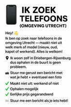 Telefoons gezocht (omgeving Utrecht), Ophalen, Geen camera, Klassiek of Candybar, Zonder simlock