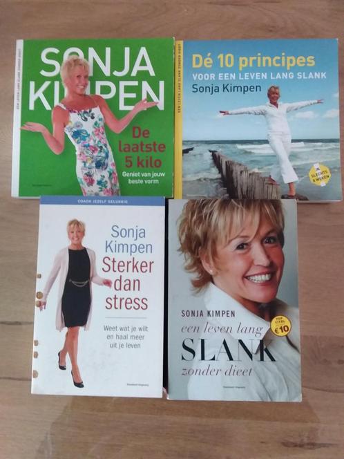 4 boeken van Sonja Kimpen over een leven lang slank., Boeken, Gezondheid, Dieet en Voeding, Zo goed als nieuw, Dieet en Voeding
