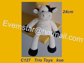 C127 Koe Trio Toys: velours koetje (25cm)  beschikbaar voor biedingen