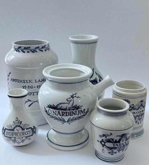 Zes apotherspotten, Antiek en Kunst, Curiosa en Brocante, Ophalen