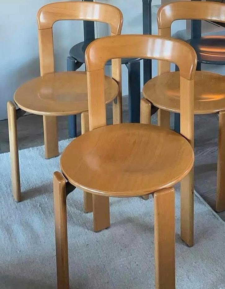 Bruno Rey design stoelen 2x eikenhout/ Kusch & Co, Huis en Inrichting, Stoelen, Zo goed als nieuw, Twee, Hout, Ophalen of Verzenden