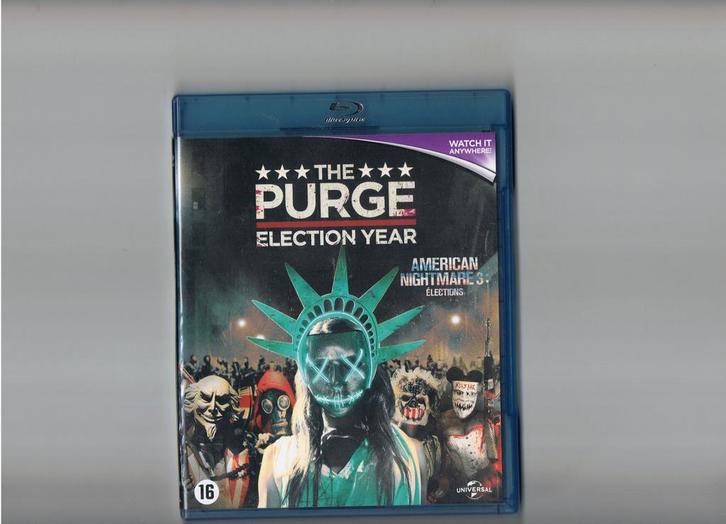 Blu-ray The Purge Election Year (€11,5 incl verzendkosten), Cd's en Dvd's, Blu-ray, Zo goed als nieuw, Horror, Verzenden