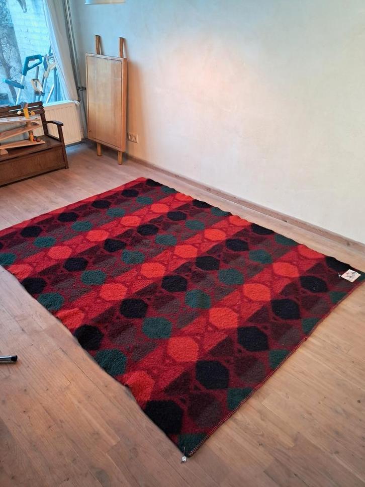 AaBe vintage 100% schapenwollen deken 150 x 208 cm, Huis en Inrichting, Slaapkamer | Beddengoed, Gebruikt, Deken of Dekbed, Eenpersoons