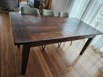 Houten koloniale eettafel, Ophalen, 50 tot 100 cm, Zo goed als nieuw, 150 tot 200 cm