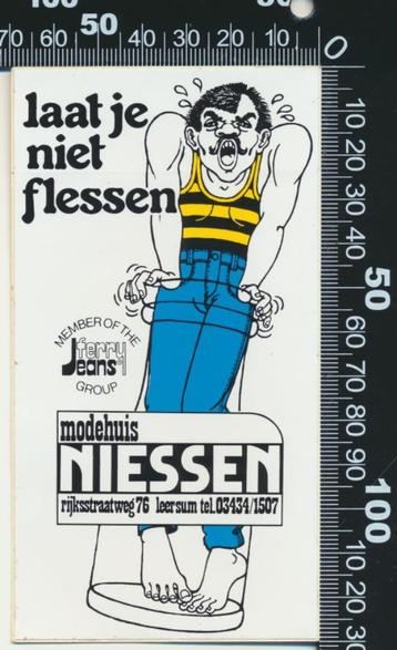 Sticker: Modehuis Niessen - Leersum beschikbaar voor biedingen