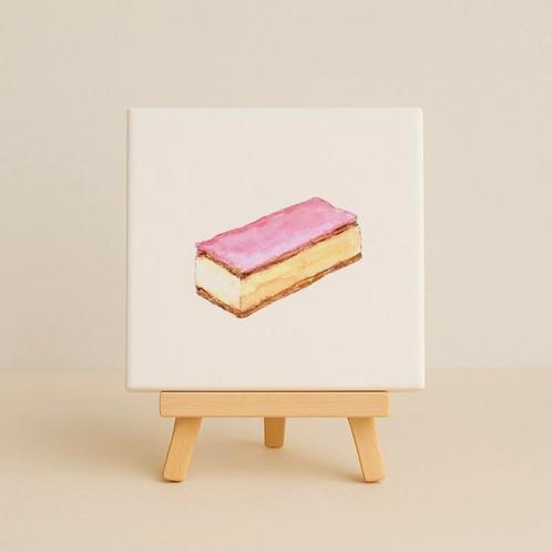 Wandtegeltje tompouce, Huis en Inrichting, Woonaccessoires | Wanddecoraties, Nieuw, Ophalen of Verzenden